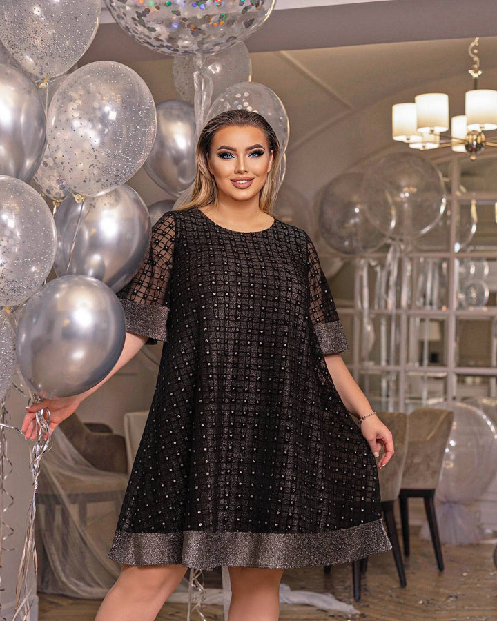 Рокля в свободна кройка от мрежа - Twiggy Shop