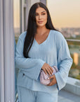 Комплект от структуриран трикотаж - Twiggy Shop