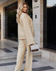 Комплект от структуриран трикотаж - Twiggy Shop