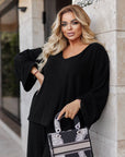 Комплект от структуриран трикотаж - Twiggy Shop