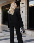 Комплект от структуриран трикотаж - Twiggy Shop