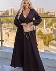 Дълга рокля с деколте - Twiggy Shop