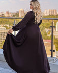 Дълга рокля с деколте - Twiggy Shop