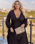 Дълга рокля с деколте - Twiggy Shop