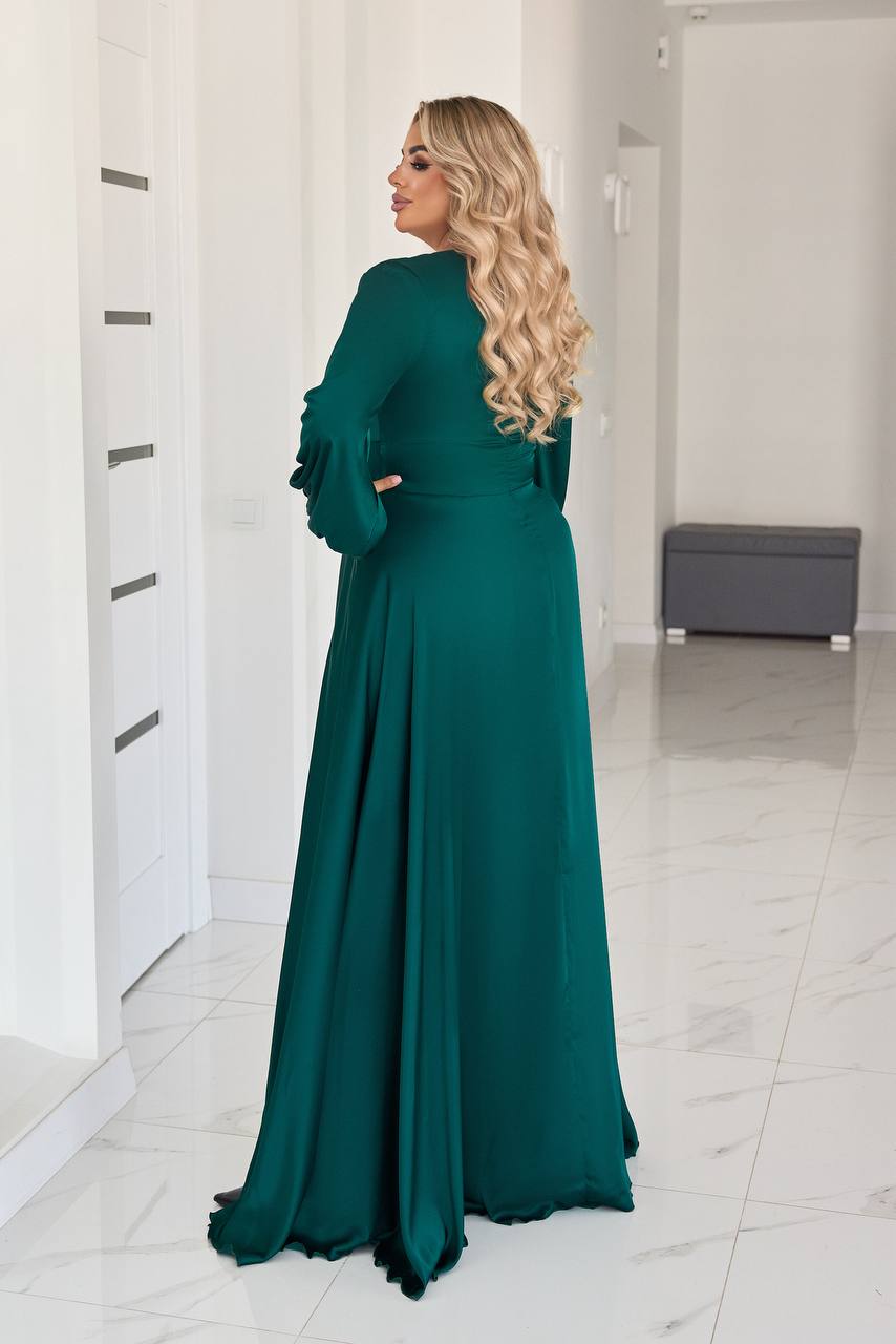 Дълга рокля с деколте - Twiggy Shop