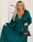 Дълга рокля с деколте - Twiggy Shop