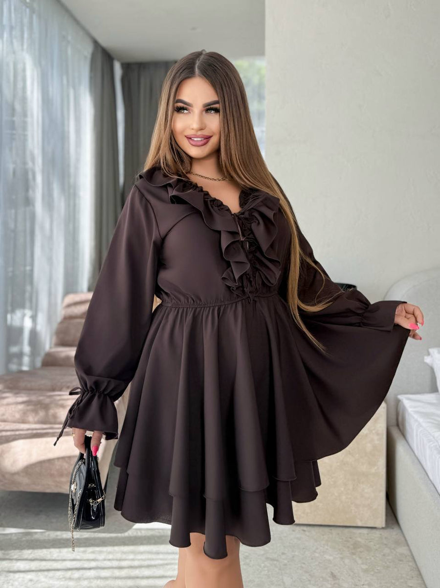 Къса разкроена рокля - Twiggy Shop