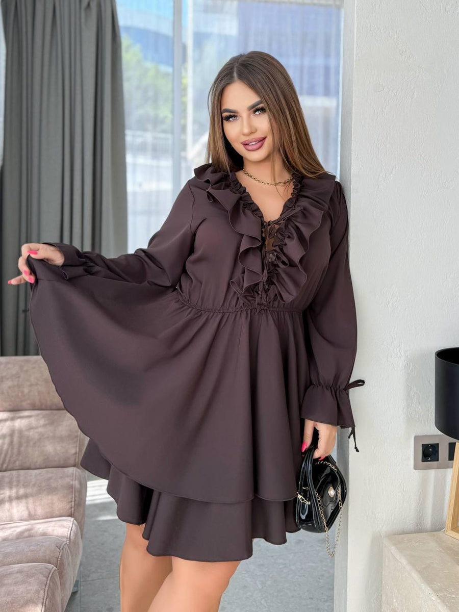 Къса разкроена рокля - Twiggy Shop
