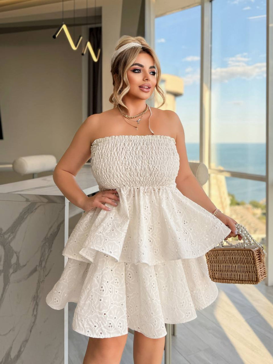 Рокля-трансформър с бродерия - Twiggy Shop
