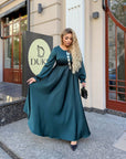 Дълга рокля от ефирна материя