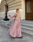Дълга рокля от ефирна материя
