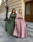 Дълга рокля от ефирна материя