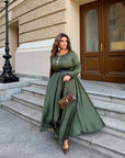 Дълга рокля от ефирна материя