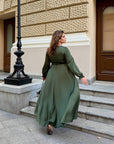Дълга рокля от ефирна материя