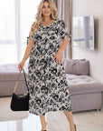 Рокля от памучна материя на цветя - Twiggy Shop