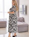 Рокля от памучна материя на цветя - Twiggy Shop