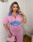Комплект от трико с ярки акценти - Twiggy Shop
