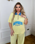 Комплект от трико с ярки акценти - Twiggy Shop