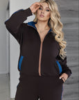 Комплект от трико с вложки от деним - Twiggy Shop