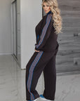 Комплект от трико с вложки от деним - Twiggy Shop