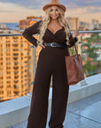 Jumpsuit with a belt  - Twiggy Shop