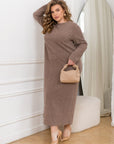 Midi dress made of soft knit  - Twiggy Shop