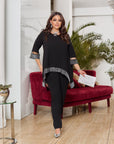 Pants and asymmetrical blouse set - Twiggy Shop