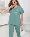 Комплект в две части с надпис - Twiggy Shop