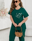 Комплект в две части с надпис - Twiggy Shop