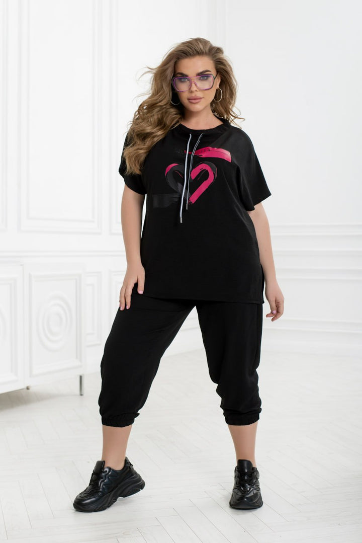 Комплект от горнище и скъсен панталон - Twiggy Shop