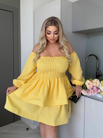 Рокля с модулни ръкави - Twiggy Shop