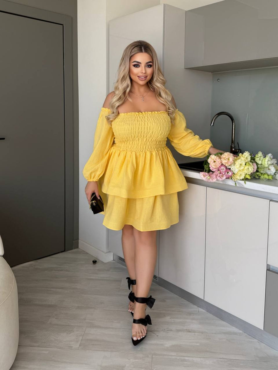 Рокля с модулни ръкави - Twiggy Shop