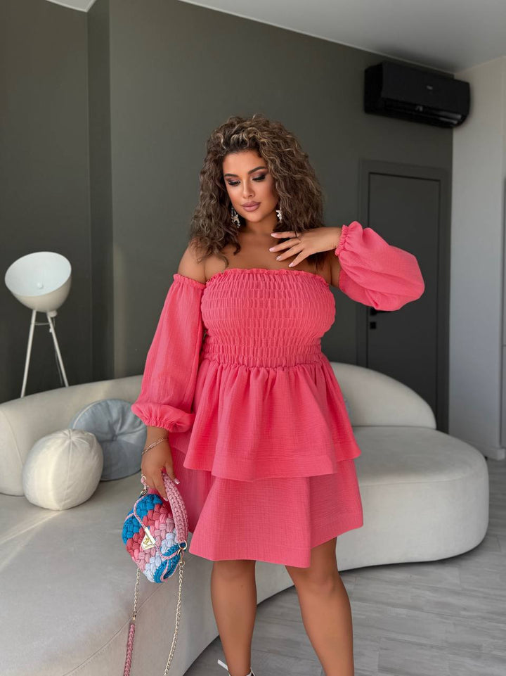 Рокля с модулни ръкави - Twiggy Shop