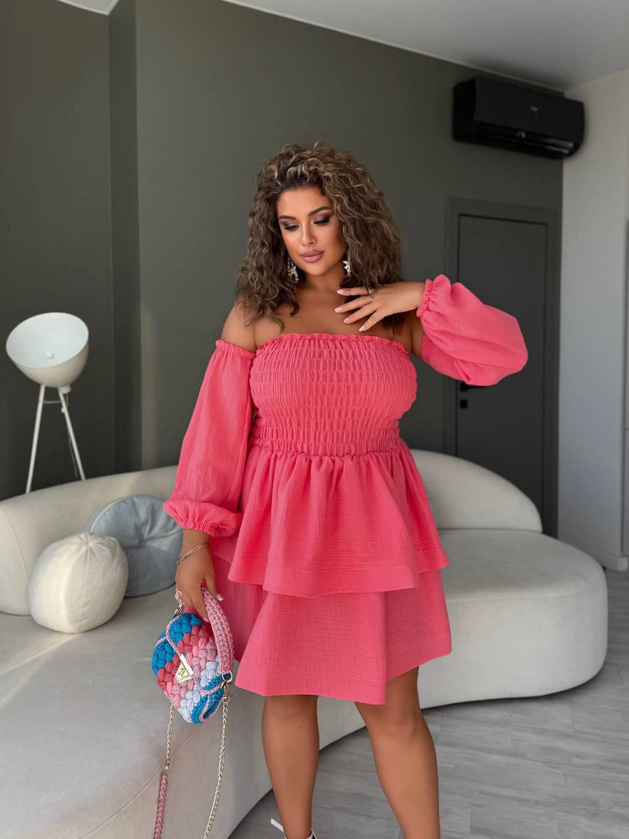 Рокля с модулни ръкави - Twiggy Shop