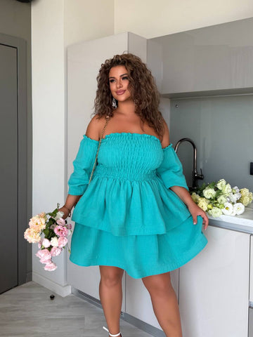 Рокля с модулни ръкави - Twiggy Shop