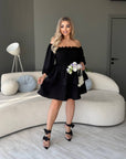 Рокля с модулни ръкави - Twiggy Shop