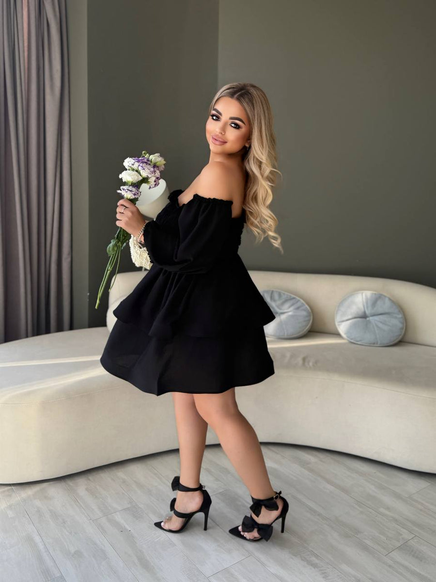 Рокля с модулни ръкави - Twiggy Shop