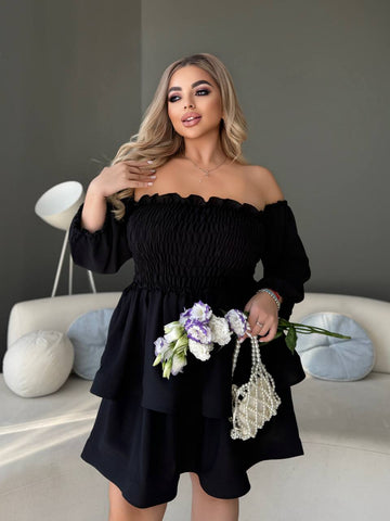 Рокля с модулни ръкави - Twiggy Shop
