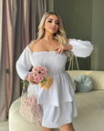 Рокля с модулни ръкави - Twiggy Shop