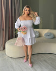 Рокля с модулни ръкави - Twiggy Shop