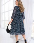 Рокля от шифон с колан - Twiggy Shop