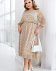 Рокля от шифон с колан - Twiggy Shop