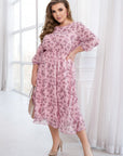 Рокля от шифон с колан - Twiggy Shop