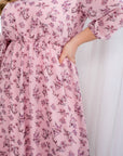 Рокля от шифон с колан - Twiggy Shop
