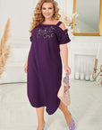 Рокля декорирана с камъни - Twiggy Shop