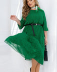 Рокля от шифон с колан - Twiggy Shop