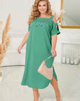 Рокля декорирана с камъни - Twiggy Shop