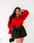 Риза в свободна кройка