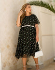 Рокля от шифон на цветя - Twiggy Shop