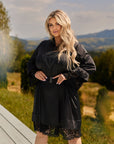 Къса рокля с дантела и камъни - Twiggy Shop